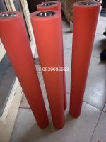 Gia công con lăn silicon đỏ 450x52mm bi 6003